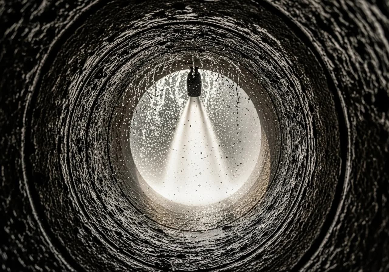 Hochdruckreinigung in Aktion