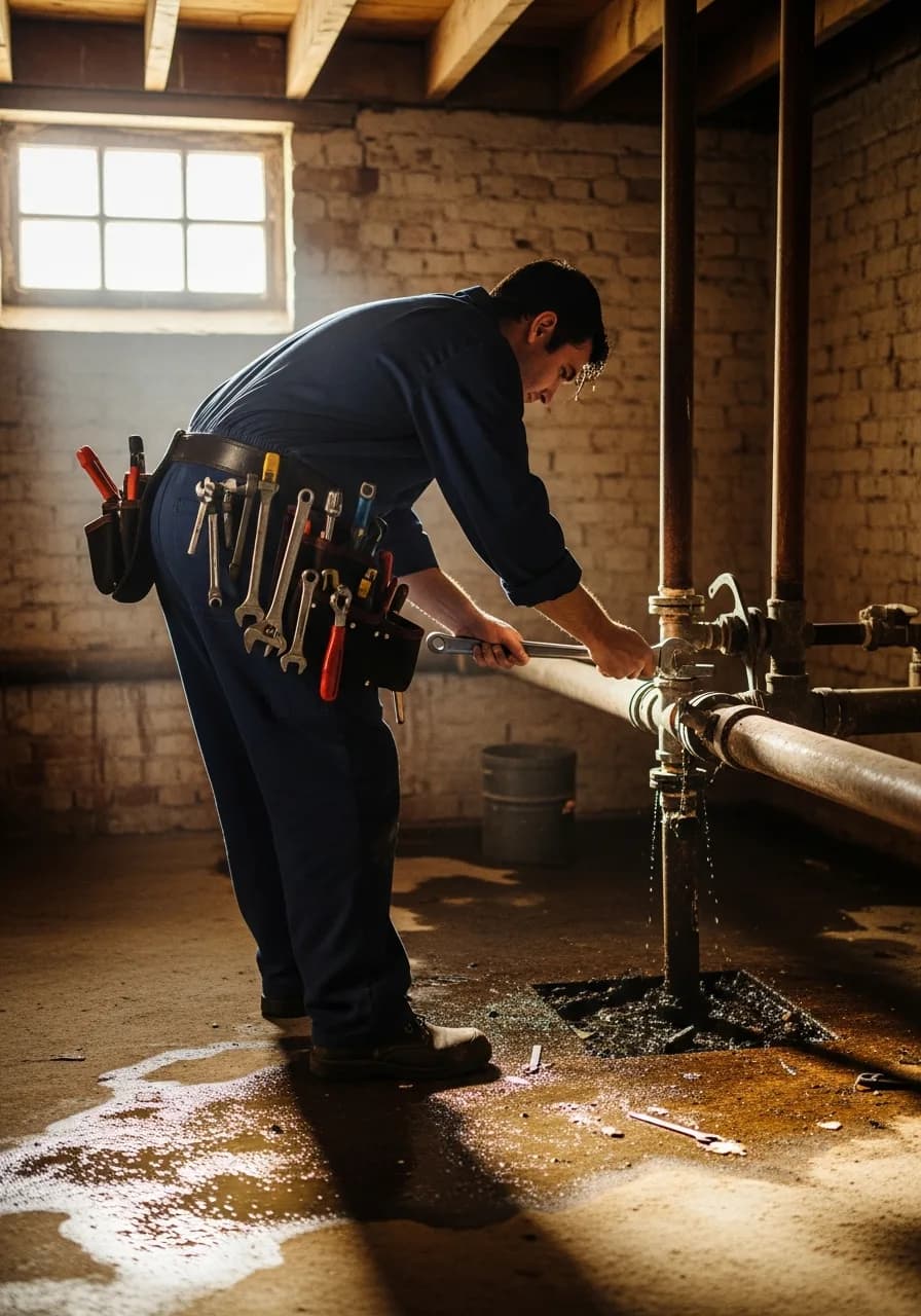 Rohrreparatur im Altbau