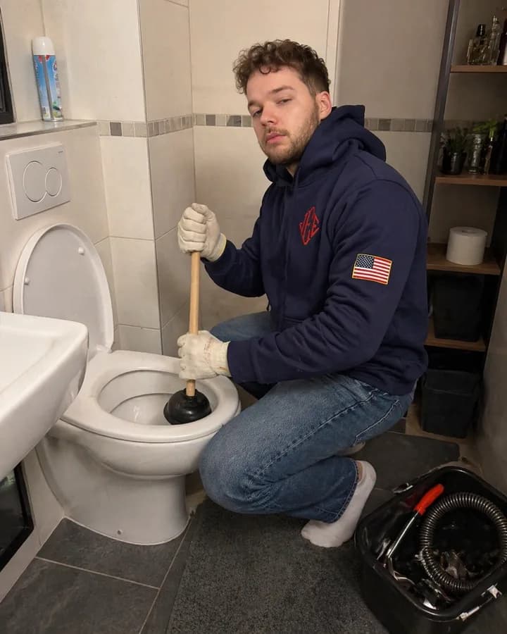 Toilettenverstopfung